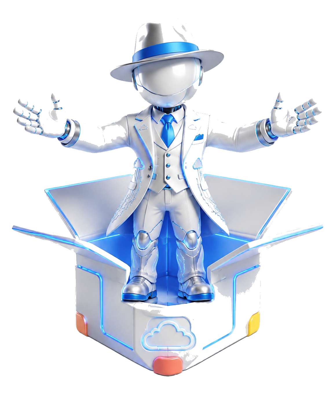 Gurus AI autonomous agent actively directing the visitor